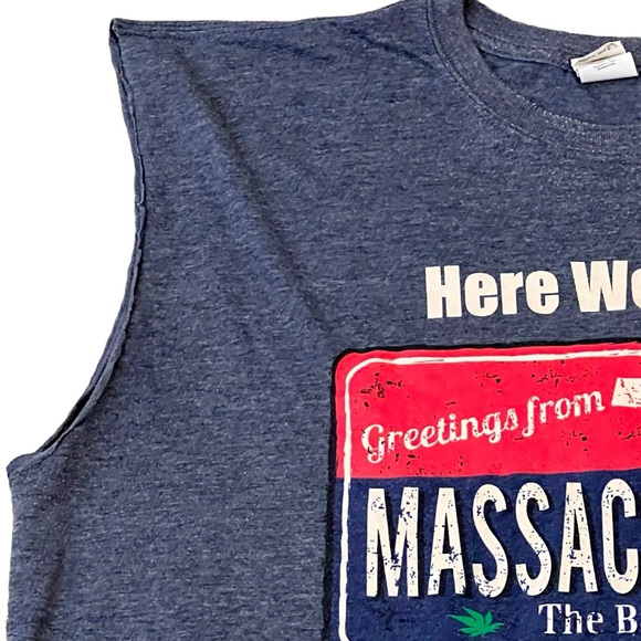 MASSACHUSETTS dispensary t-shirt Here We Grow Again. XL sleeveless. - Picture 3 of 5